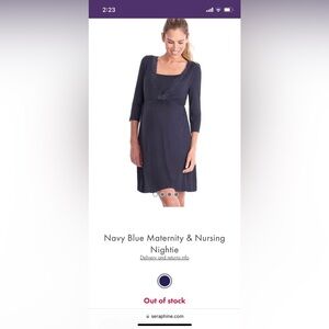 Seraphine nursing nightgown NWOT